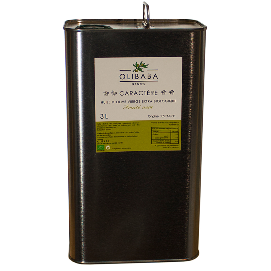 huile olive caractere bio 3 litres